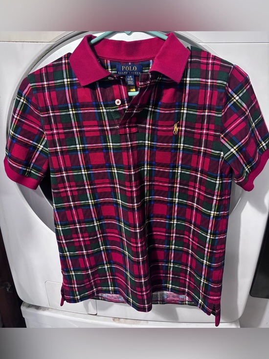 Polo Ralph Lauren Other - Polo by Ralph Lauren Red Plaid Short-Sleeve Polo L (14-16)